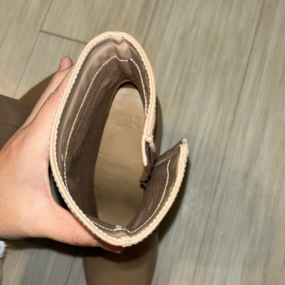 Like New JF Nude Block Heel Boots - Picture 10 of 10